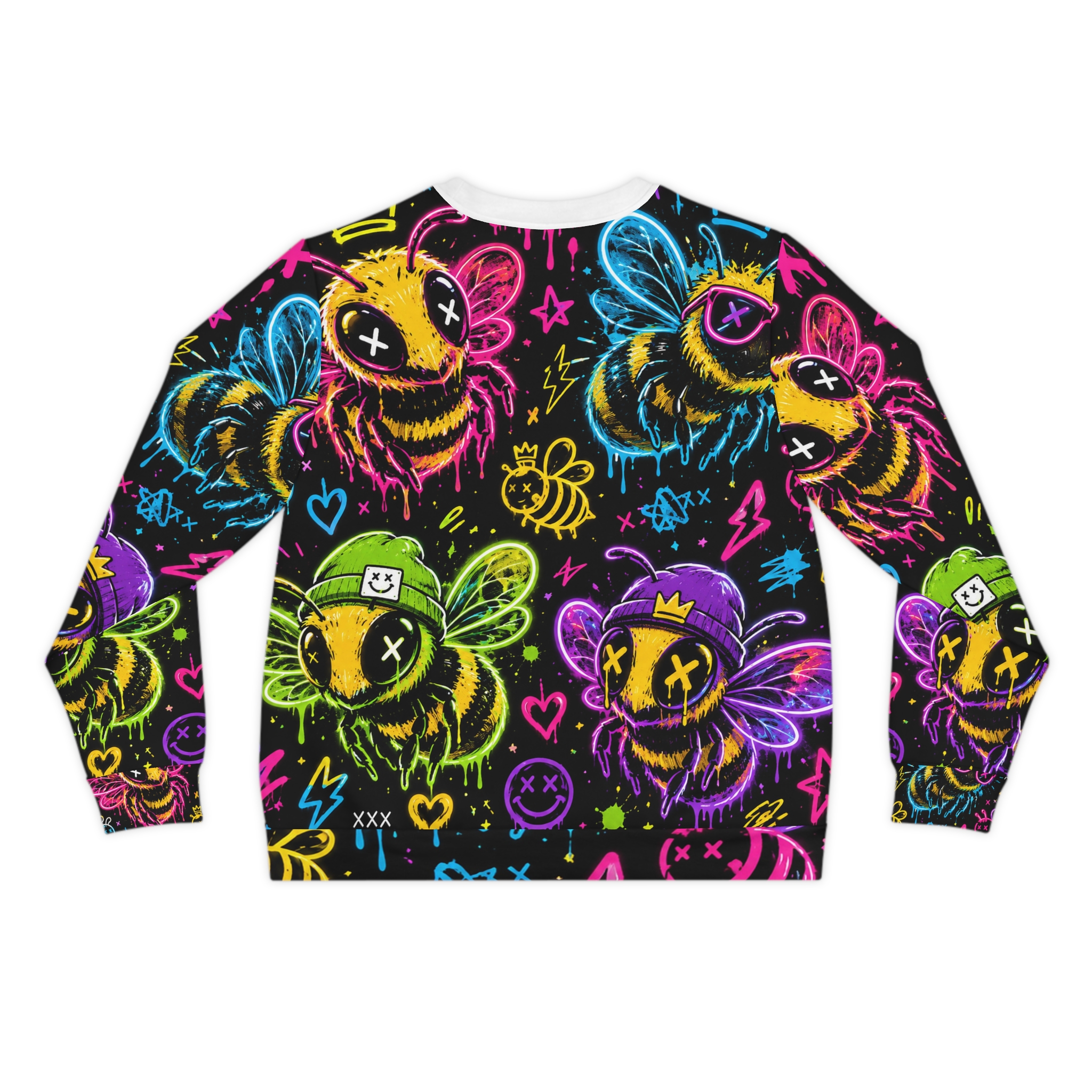Neon Bee Graffiti Sweatshirt - Image 6