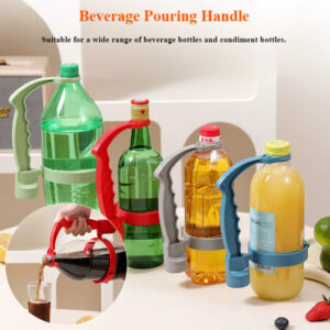 Beverage Bottle Handle Holder Adjustable Pouring Handle Organizer Multi-Use Oil Bottle Handle Holder Kitchen