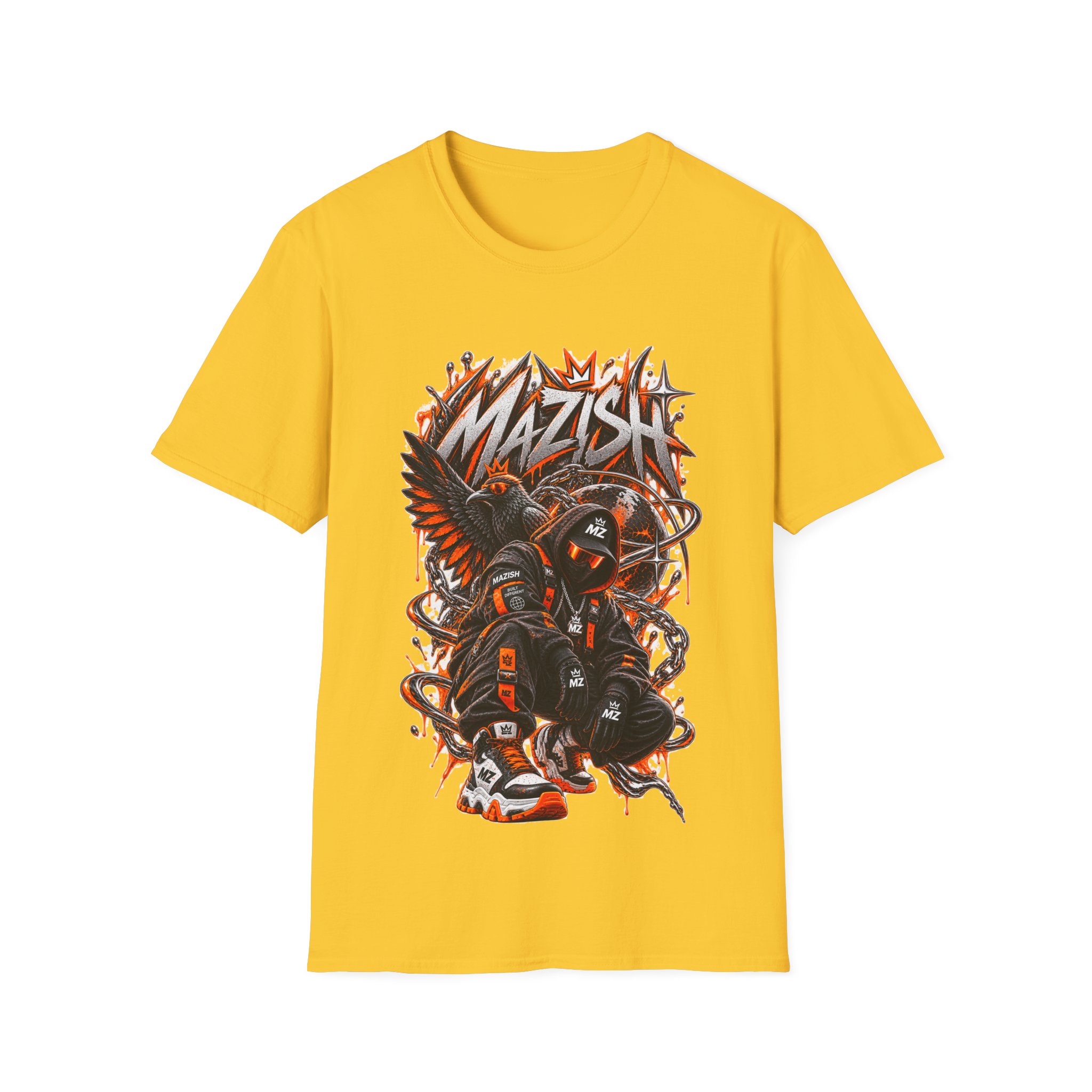 Mazish Skull Wings Streetwear Graphic - Image 2