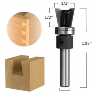 Bearing Copy Type Dovetail Cutter Slot Milling Cutter Woodworking Milling Tool Trimming Machine Cutter Head