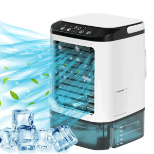 Air Cooler Desktop Air Conditioner Fan Dual Spray Cooling Electric Fan Air Cooler USB Portable Refrigeration