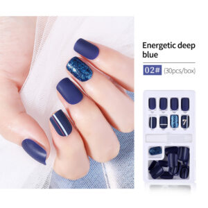 30pcs Detachable False Nail Artificial Tips Set Full Cover For Short Decoration