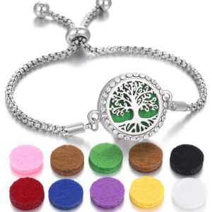 Kaleidoscope Aromatherapy Bracelet Perfume Essential Oil Diffuser Locket Bracelet Charms Women Aroma Diffuser