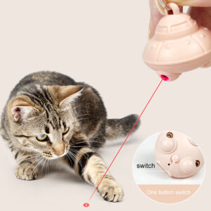 Cat Laser Toy Pointer Cat Collar Automatic Interactive Cat Toy For Kittens Dogs Game USB Charging Electric