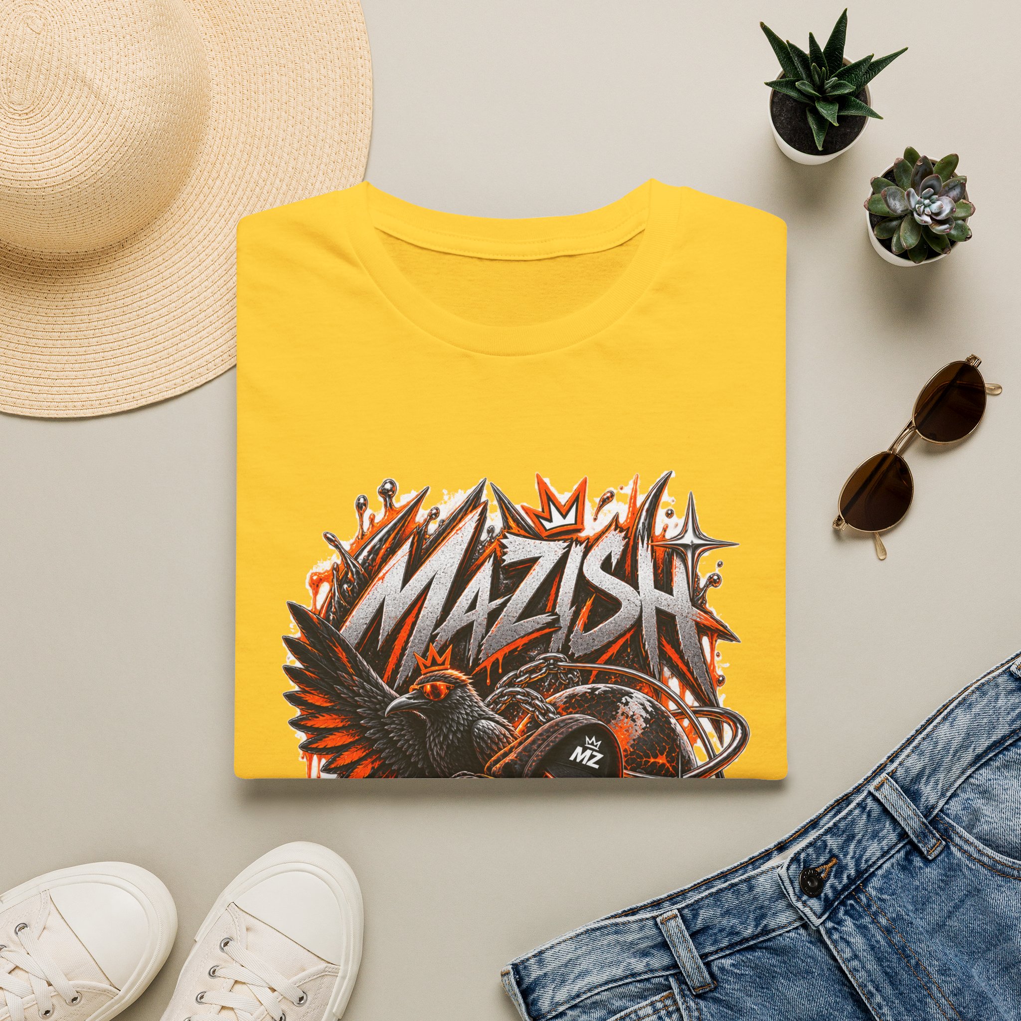 Mazish Skull Wings Streetwear Graphic - Image 4