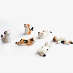 Ceramic Cat Chopstick Holder Chopstick Holder Desktop Pen Holder Craft Decoration