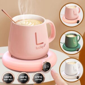 Cup Warmer Pad USB Charge Home Office 3 Temperatures Adjustable Heat Plate LED Display Electric Heater Mug
