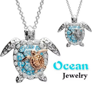 Fashion Accessories One Big And One Small Turtle Pendant Necklace For Women Cute Animal Necklace Party Gift