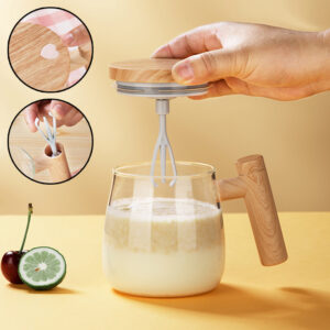 400ML Self Stirring Coffee Mug Electric Mixing Glass Coffee CupHigh Speed Fast Automatic Coffee Cup For Gyms
