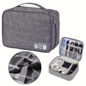 Electronics Organizer Travel Cable Organizer Bag Waterproof Portable Digital Storage Bag Electronic
