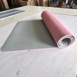 TPE Two-Colour Yoga Mat – Non-Slip Exercise Fitness Mat
